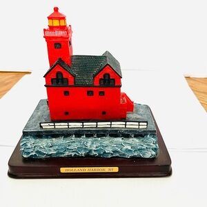 Oneida 1998 Holland Harbor MI Lighthouse Figure No Box Resin